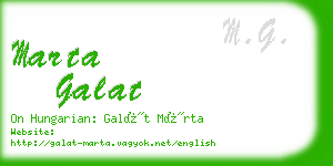 marta galat business card